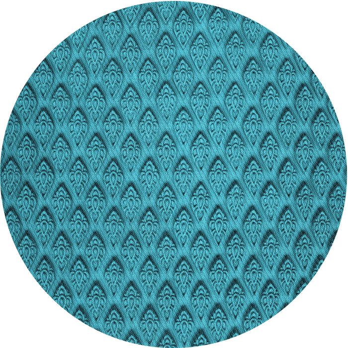 Square Machine Washable Transitional Dark Cyan Green Rug in a Living Room, wshpat2341lblu