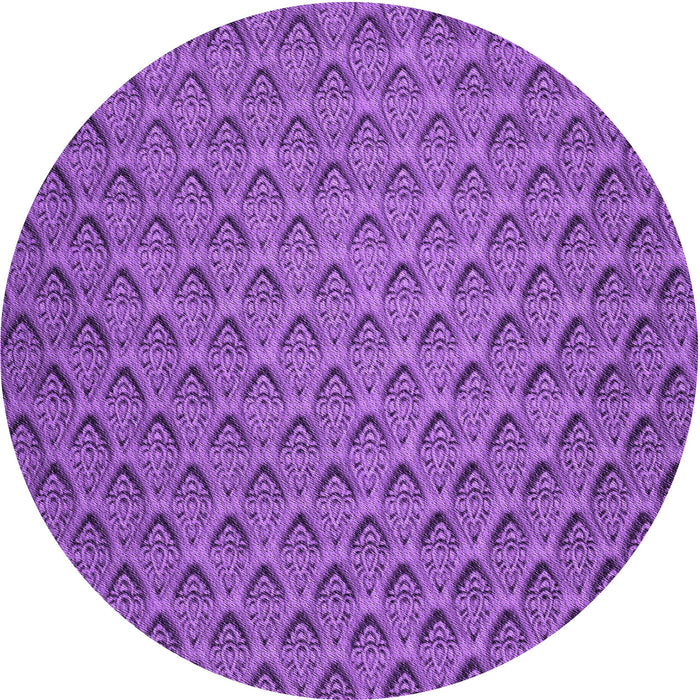 Square Patterned Purple Rug, pat2341pur