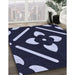 Machine Washable Transitional Light Purple Blue Rug in a Family Room, wshpat2342blu