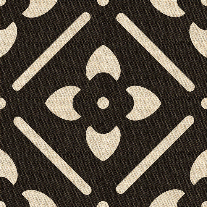 Round Machine Washable Transitional Dark Almond Brown Rug, wshpat2342brn