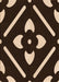 Patterned Black Brown Rug, pat2342org