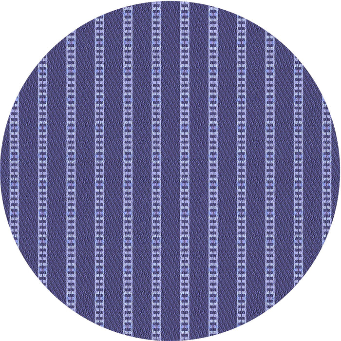 Square Patterned Medium Slate Blue Rug, pat2344blu