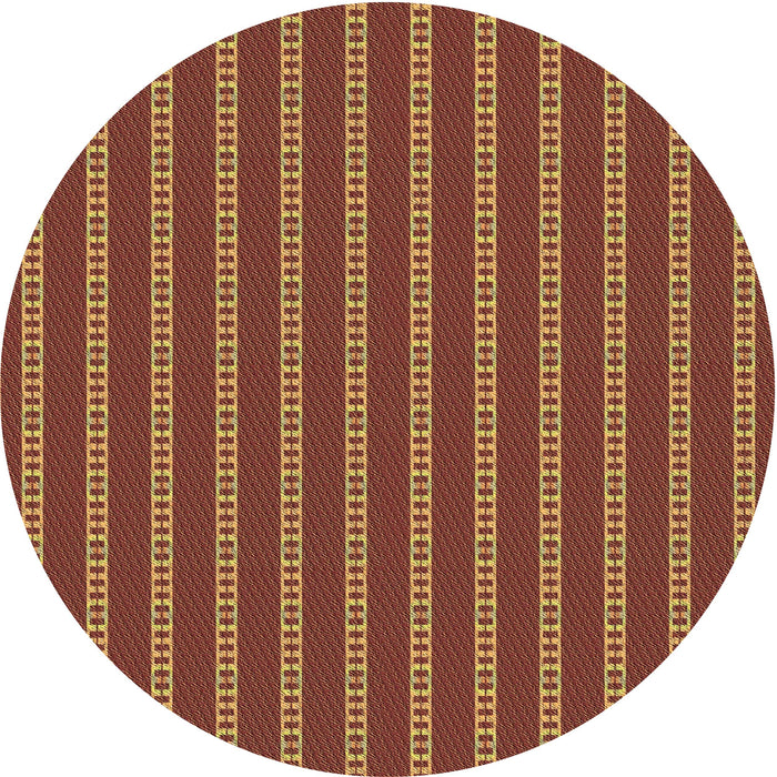 Square Patterned Orange Rug, pat2344brn