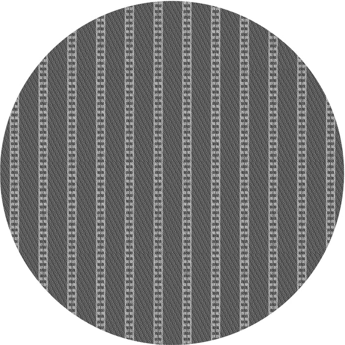 Square Patterned Black Rug, pat2344gry