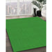 Machine Washable Transitional Green Rug in a Family Room, wshpat2345grn