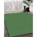Patterned Lime Green Rug in Family Room, pat2345lblu