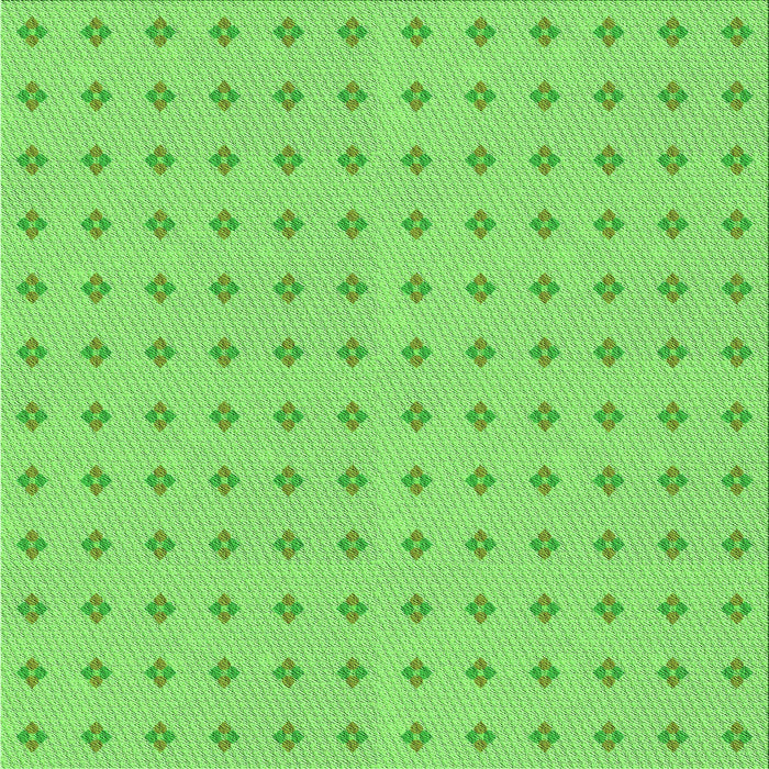 Round Patterned Emerald Green Rug, pat2346grn