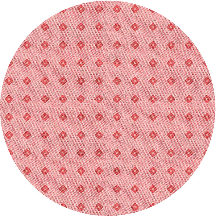 Square Patterned Pastel Pink Rug, pat2346rd