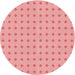 Square Patterned Pastel Pink Rug, pat2346rd