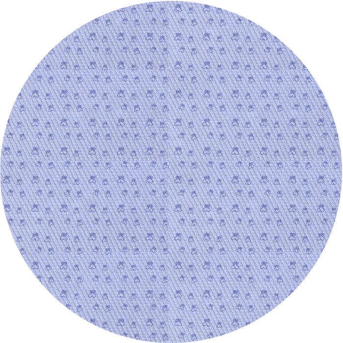 Square Machine Washable Transitional Sky Blue Rug in a Living Room, wshpat2348blu