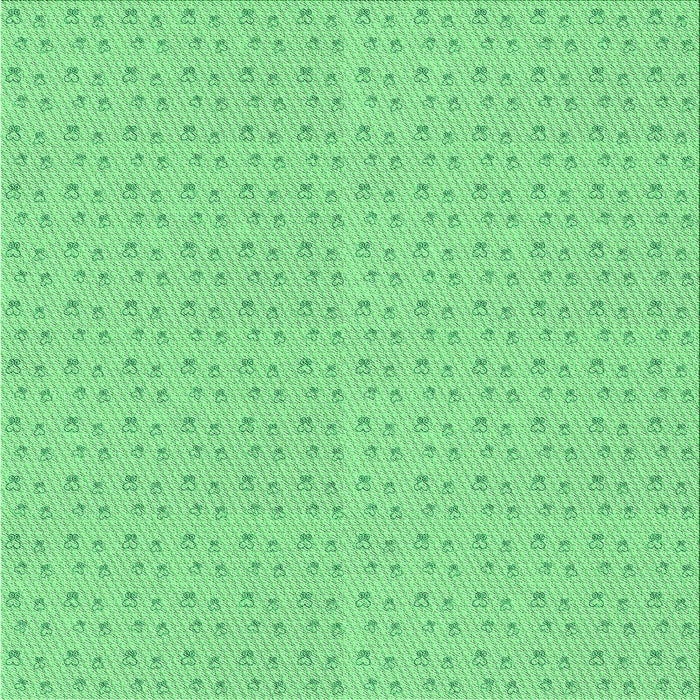 Round Patterned Jade Green Rug, pat2348grn