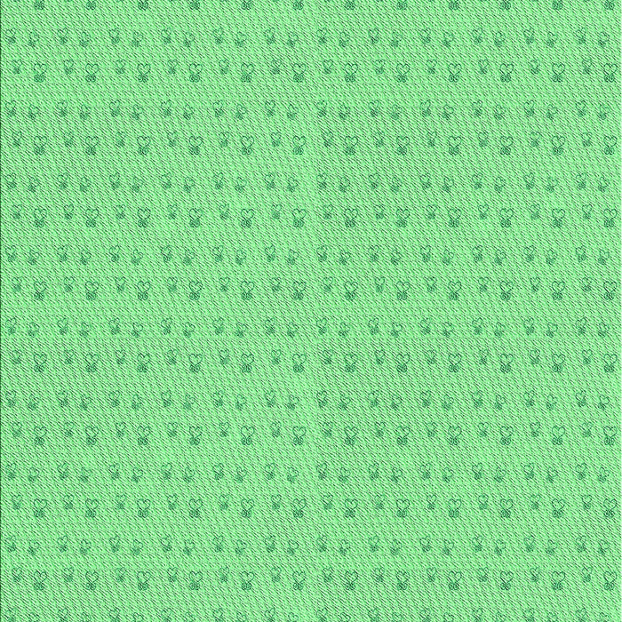 Machine Washable Transitional Jade Green Rug, wshpat2348grn