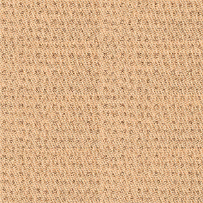 Round Machine Washable Transitional Orange Rug, wshpat2348org