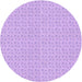 Square Machine Washable Transitional Purple Rug in a Living Room, wshpat2348pur