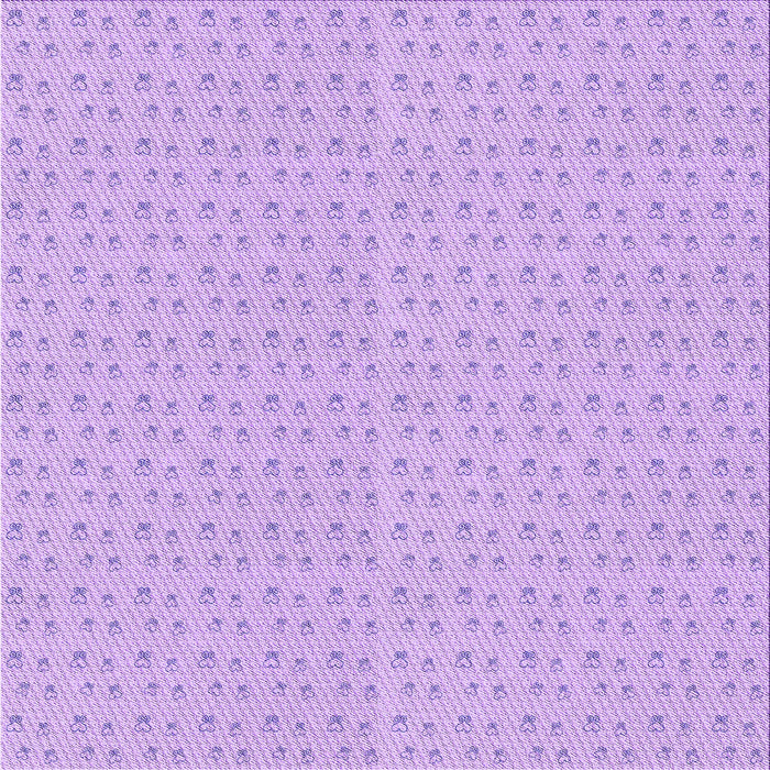 Round Machine Washable Transitional Purple Rug, wshpat2348pur