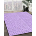 Machine Washable Transitional Purple Rug in a Family Room, wshpat2348pur