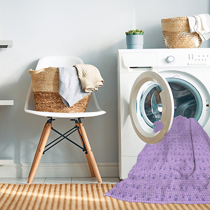 Machine Washable Transitional Purple Rug in a Washing Machine, wshpat2348pur