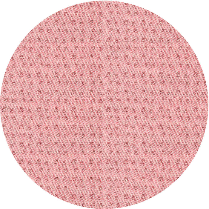 Square Patterned Baby Pink Rug, pat2348rd