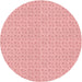 Square Patterned Baby Pink Rug, pat2348rd