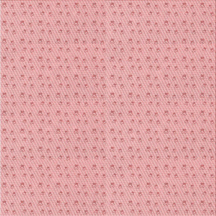 Round Patterned Baby Pink Rug, pat2348rd