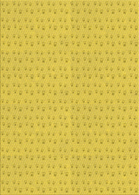 Machine Washable Transitional Yellow Rug, wshpat2348yw