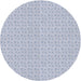 Sideview of Patterned Lavender Blue Novelty Rug, pat2348