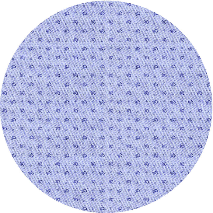 Square Patterned Sky Blue Rug, pat2349blu
