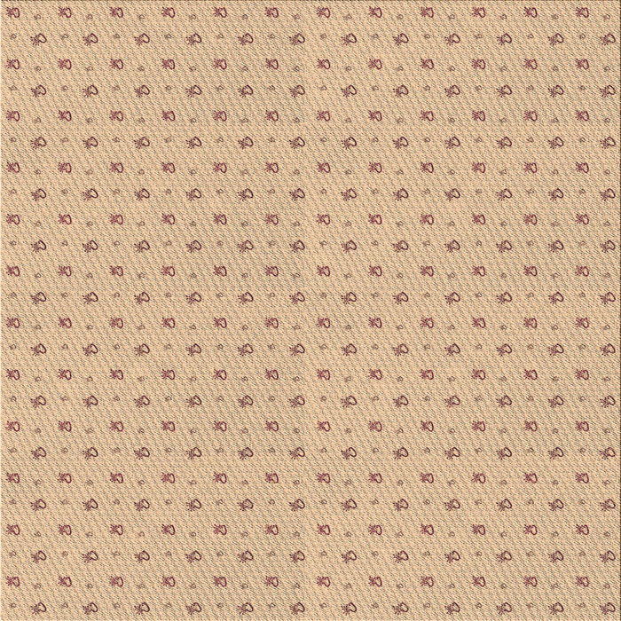 Round Patterned Peru Brown Rug, pat2349brn