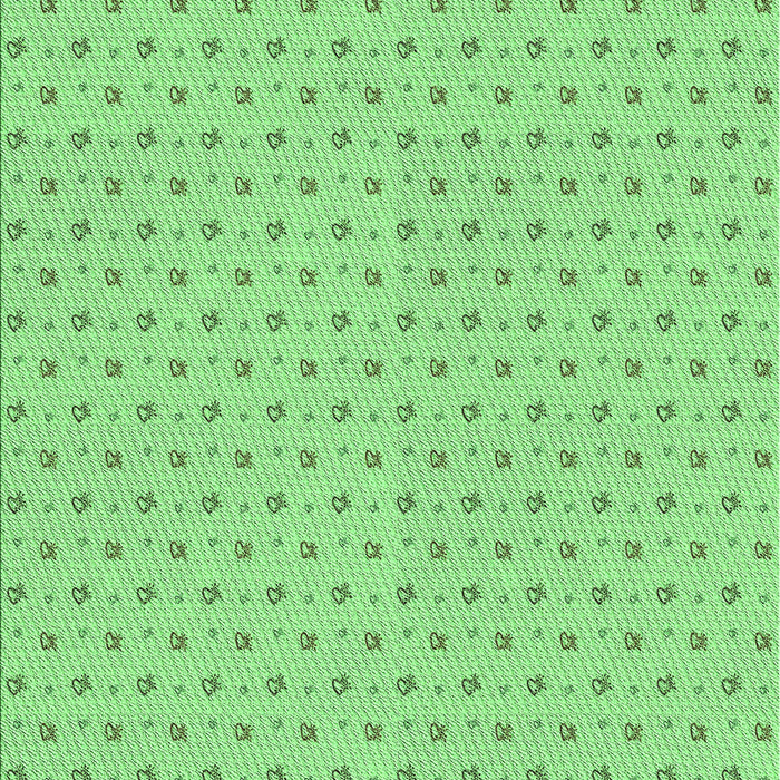 Machine Washable Transitional Jade Green Rug, wshpat2349grn