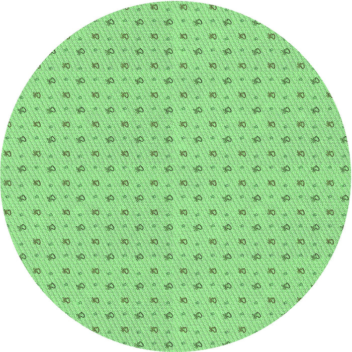 Square Patterned Jade Green Rug, pat2349grn