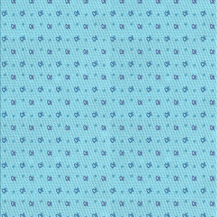 Machine Washable Transitional Blue Rug, wshpat2349lblu