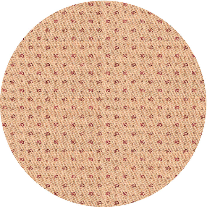 Square Patterned Orange Rug, pat2349org