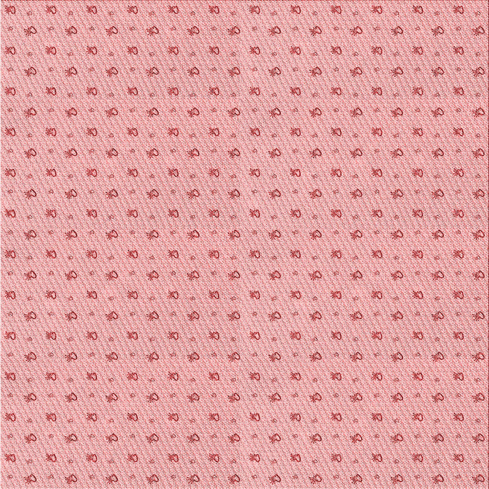 Round Patterned Baby Pink Rug, pat2349rd