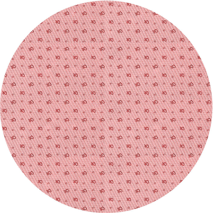 Square Patterned Baby Pink Rug, pat2349rd