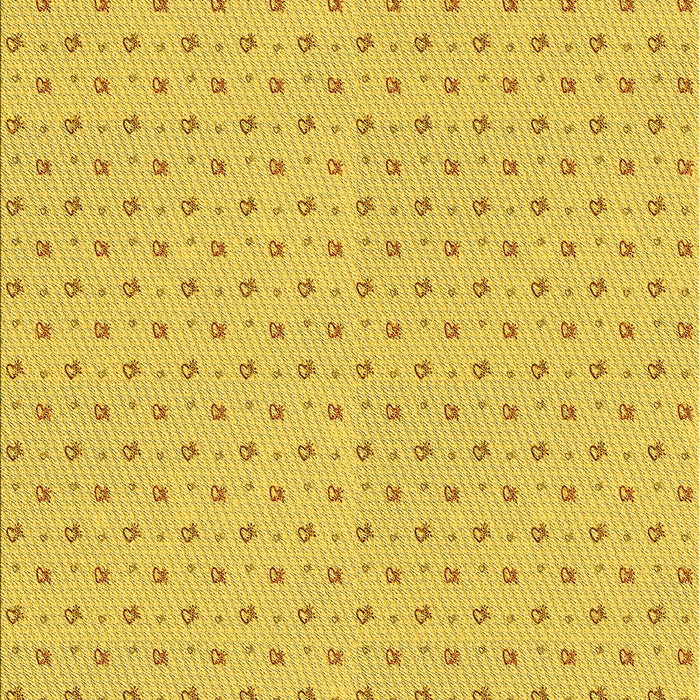 Machine Washable Transitional Golden Yellow Rug, wshpat2349yw