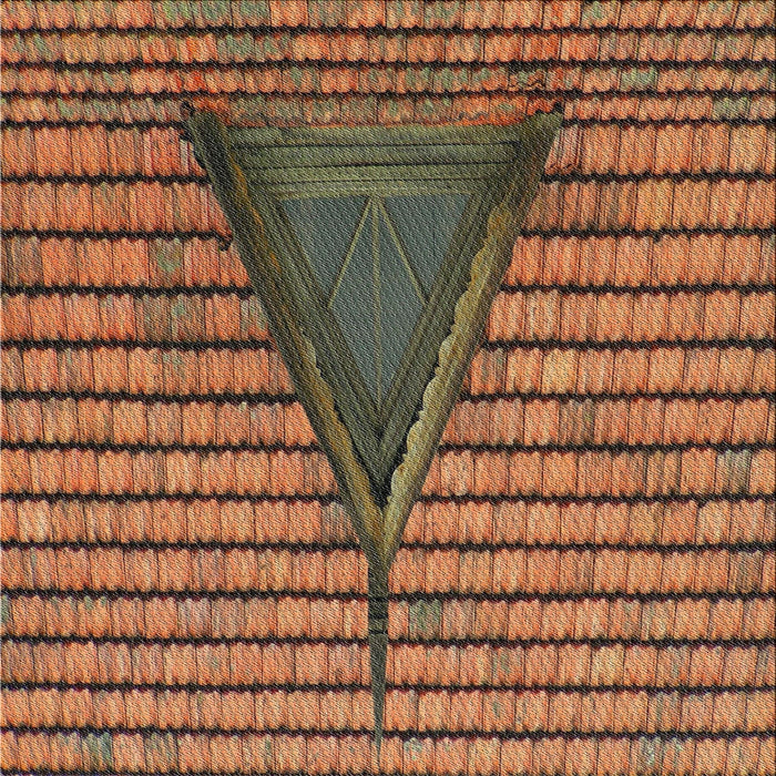 Square Patterned Brown Novelty Rug, pat234