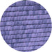 Square Machine Washable Transitional Deep Periwinkle Purple Rug in a Living Room, wshpat235blu