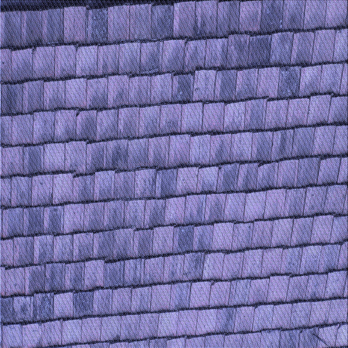 Round Patterned Deep Periwinkle Purple Rug, pat235blu