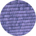 Square Patterned Deep Periwinkle Purple Rug, pat235blu