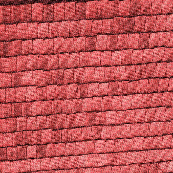 Square Patterned Red Rug, pat235rd
