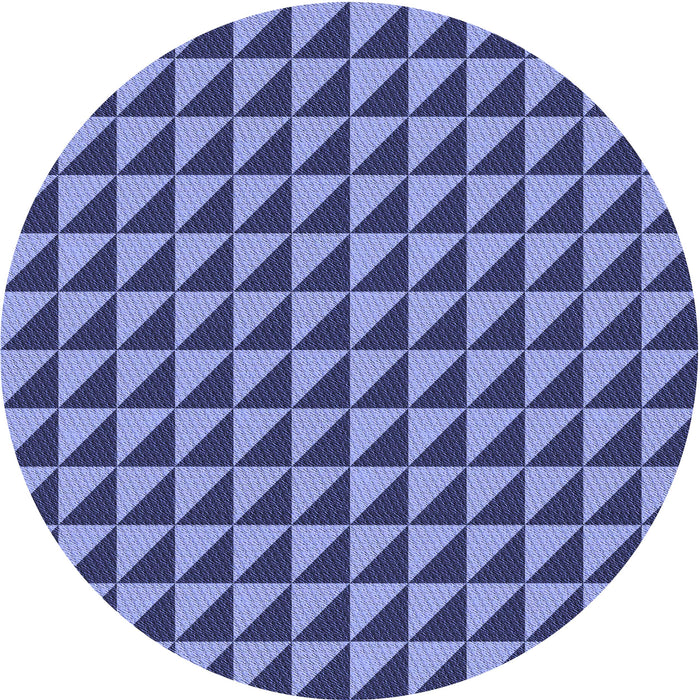 Square Patterned Denim Blue Rug, pat2351blu