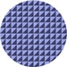Square Patterned Denim Blue Rug, pat2351blu