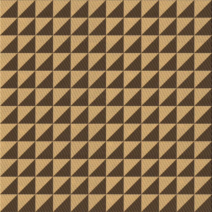 Round Patterned Yellow Rug, pat2351brn