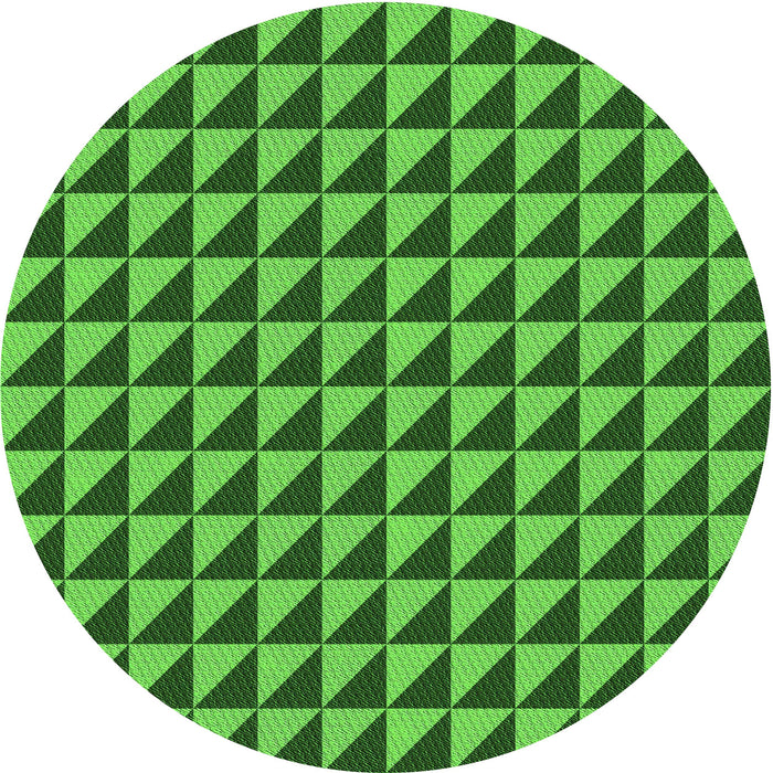 Square Patterned Deep Emerald Green Rug, pat2351grn