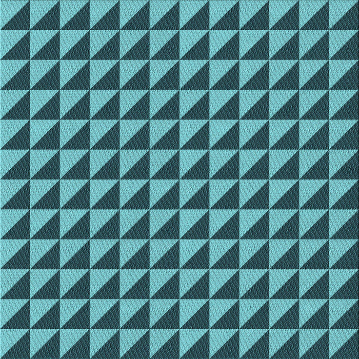 Round Patterned Bright Turquoise Blue Rug, pat2351lblu