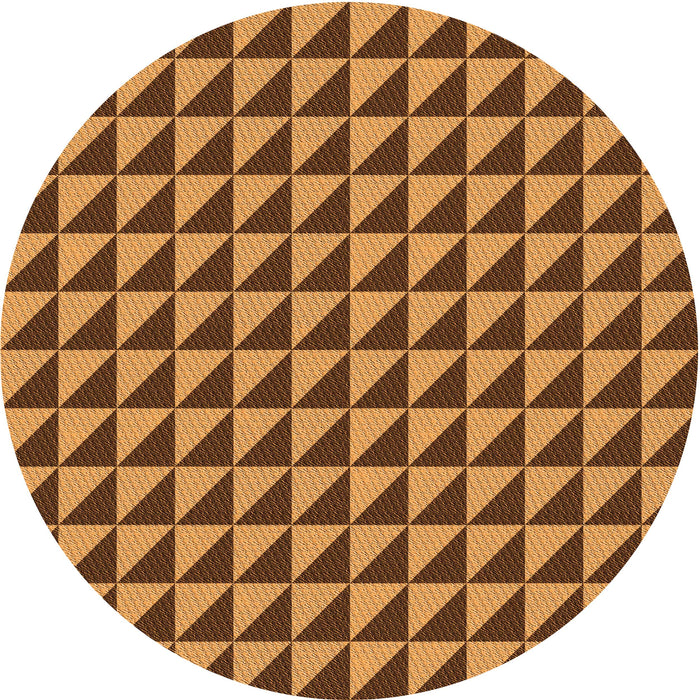 Square Patterned Red Brown Rug, pat2351org