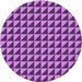 Square Patterned Purple Rug, pat2351pur