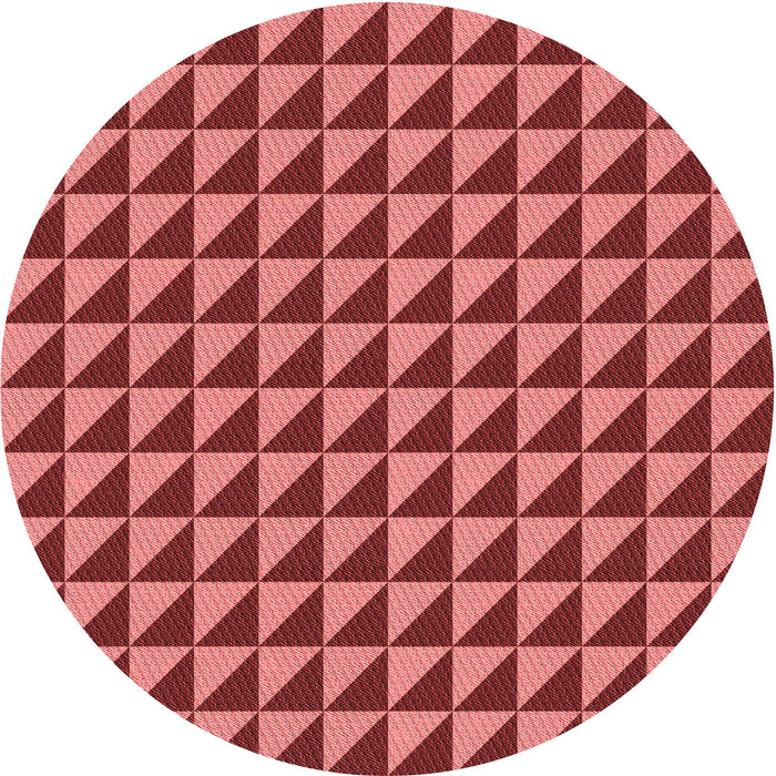 Square Patterned Red Rug, pat2351rd