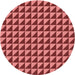 Square Patterned Red Rug, pat2351rd