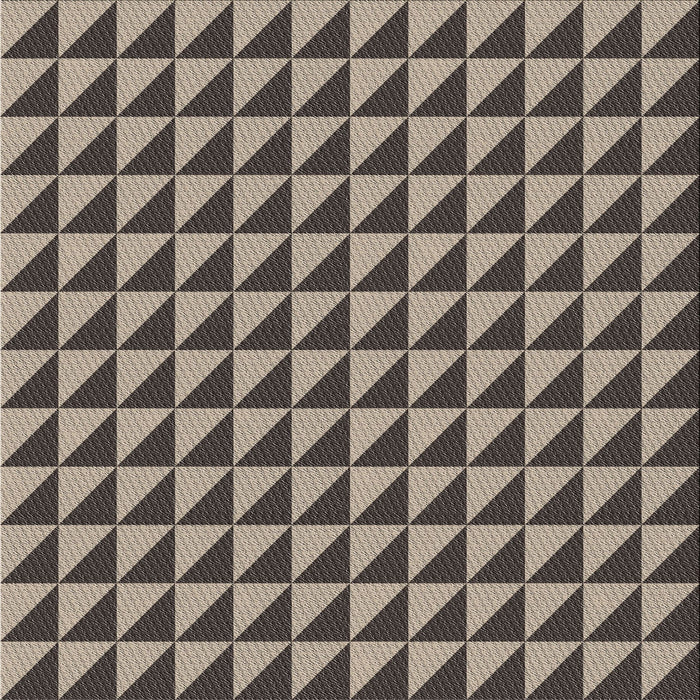 Square Patterned Tan Brown Novelty Rug, pat2351